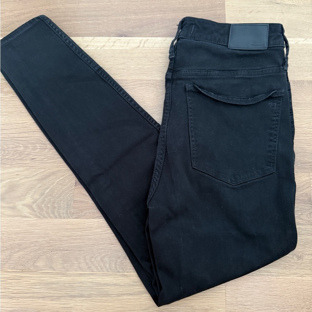 Madewell Black 10” High rise Skinny Jeans